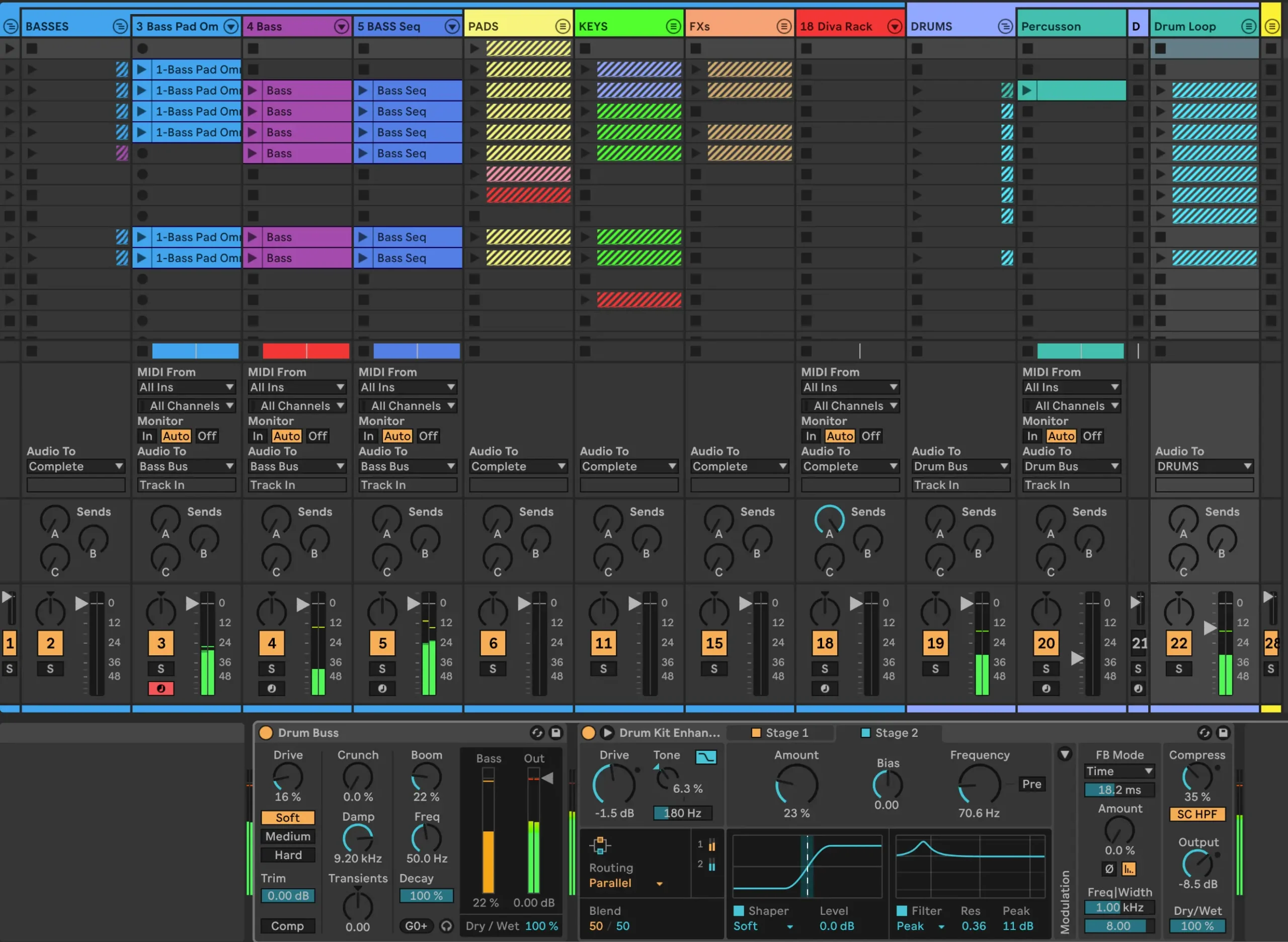Ableton Live 12 Clip View