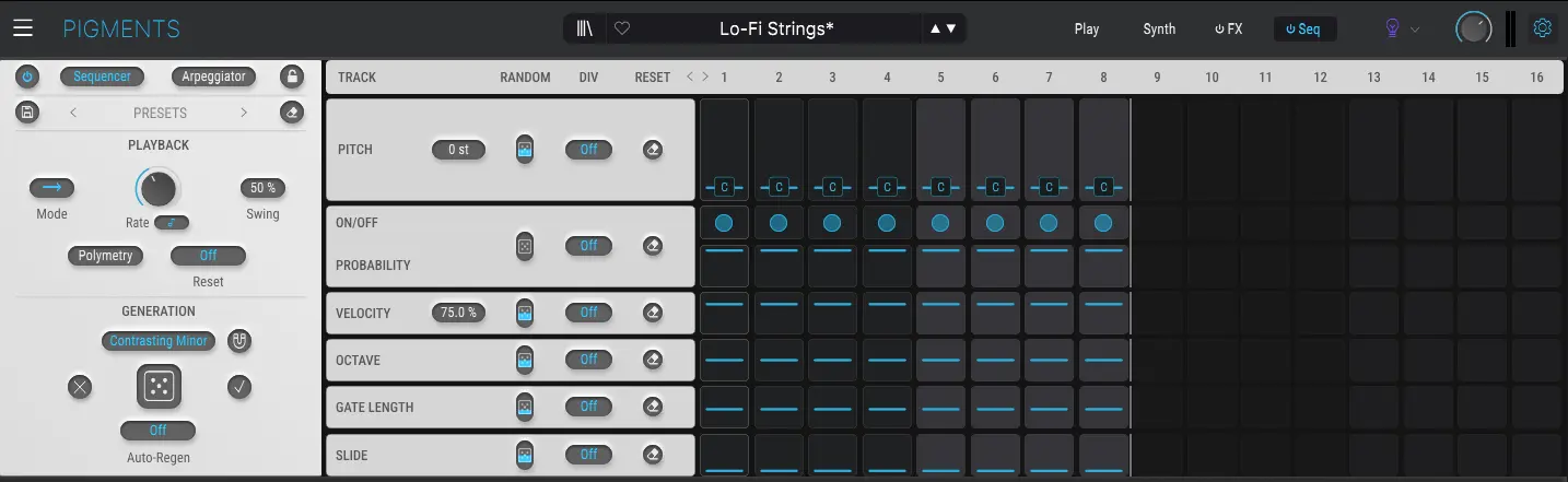Arturia Pigments 5: A Symphony of Innovation. FREE Update ! 2 Arturia Pigments 5 sequencer interface