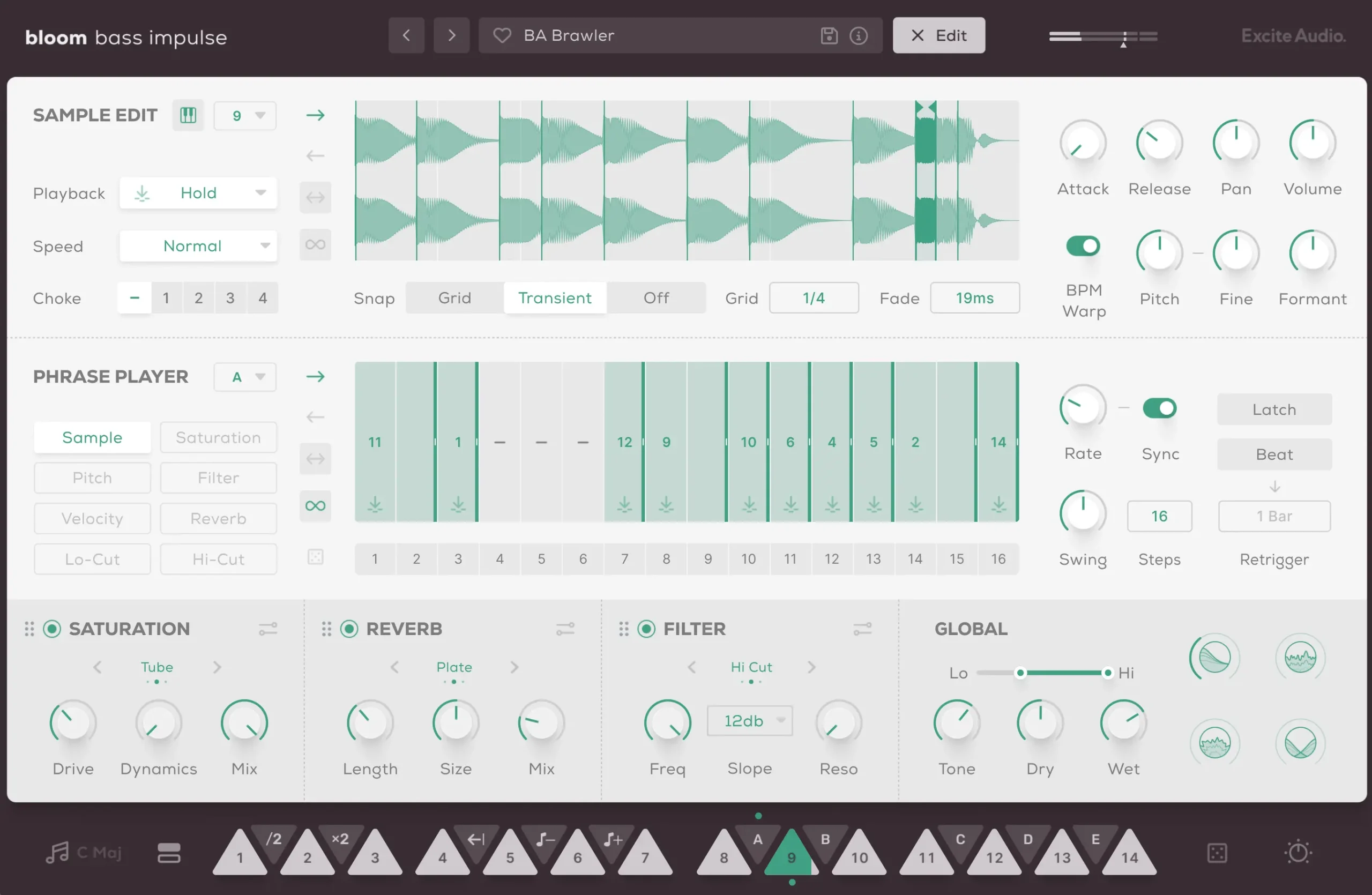 Bloom Bass Impulse by Excite Audio - Making bass the moves. 4 Bloom Bass Impulse Edit 1 scaled 24bit Electronic Music Production