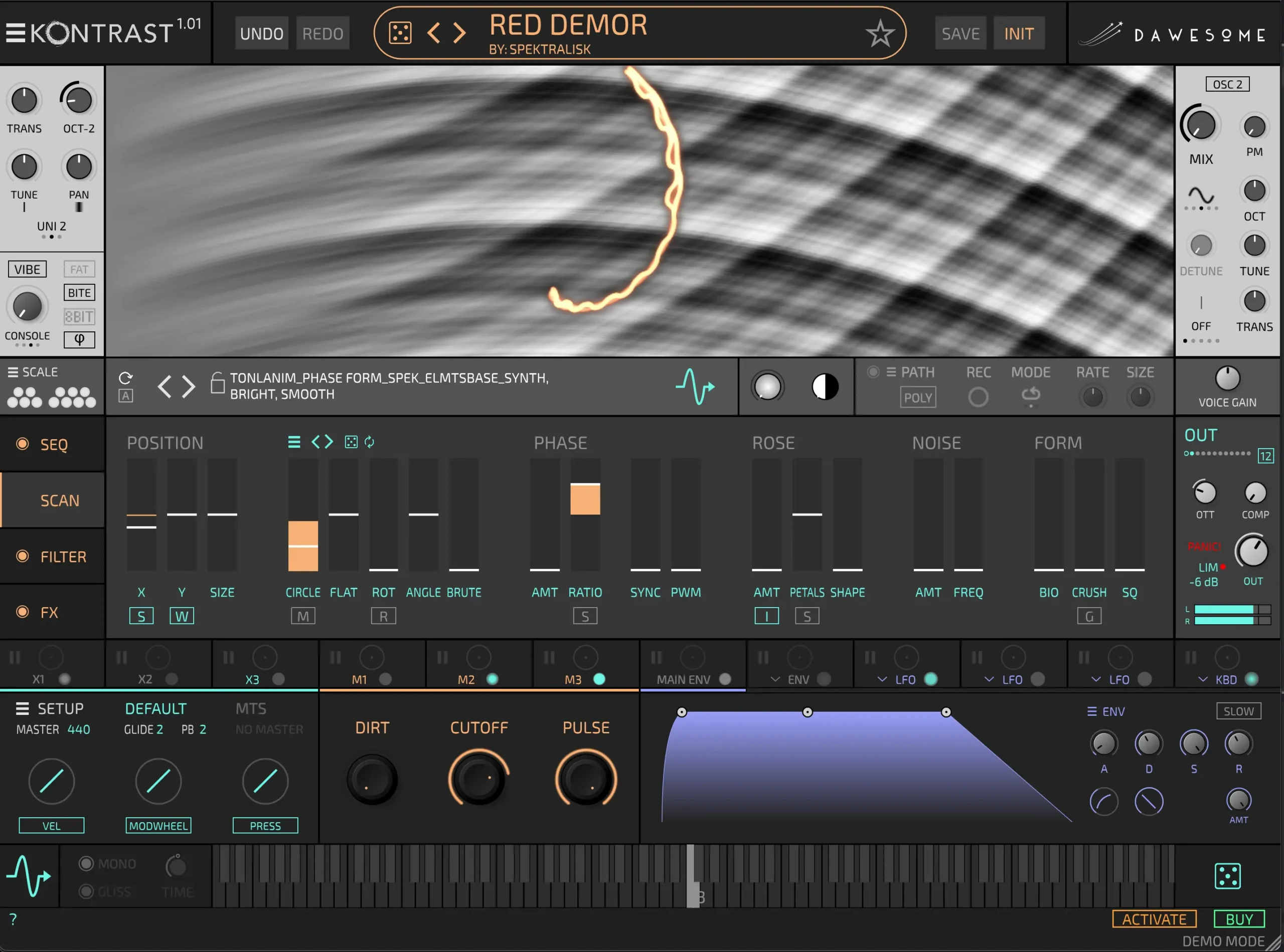Dawesome Kontrast – Not Just Another Wavetable Synth 1 Dawesome Kontrast Interface