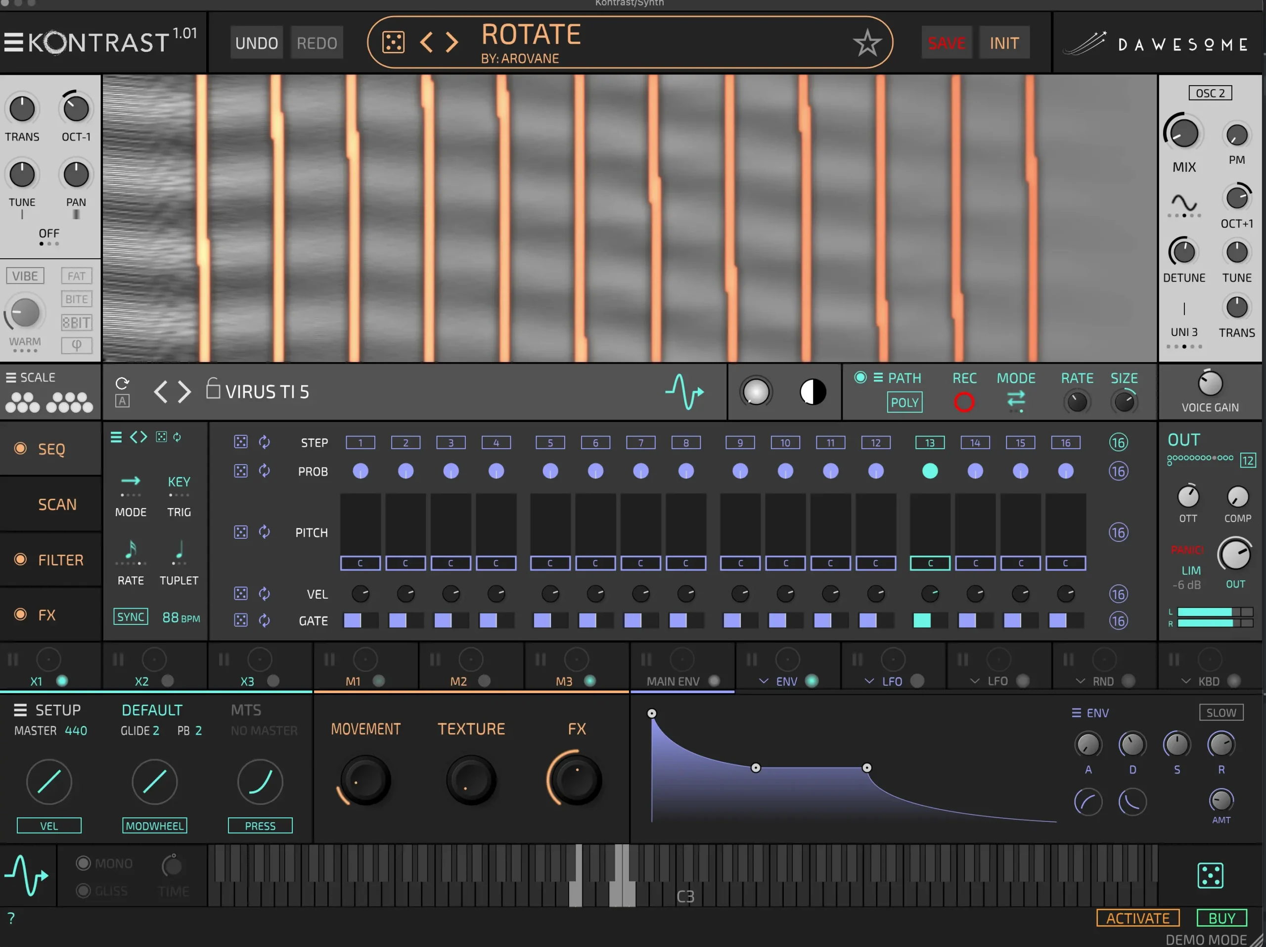 Dawesome Kontrast – Not Just Another Wavetable Synth 2 Dawesome Kontrast Interface