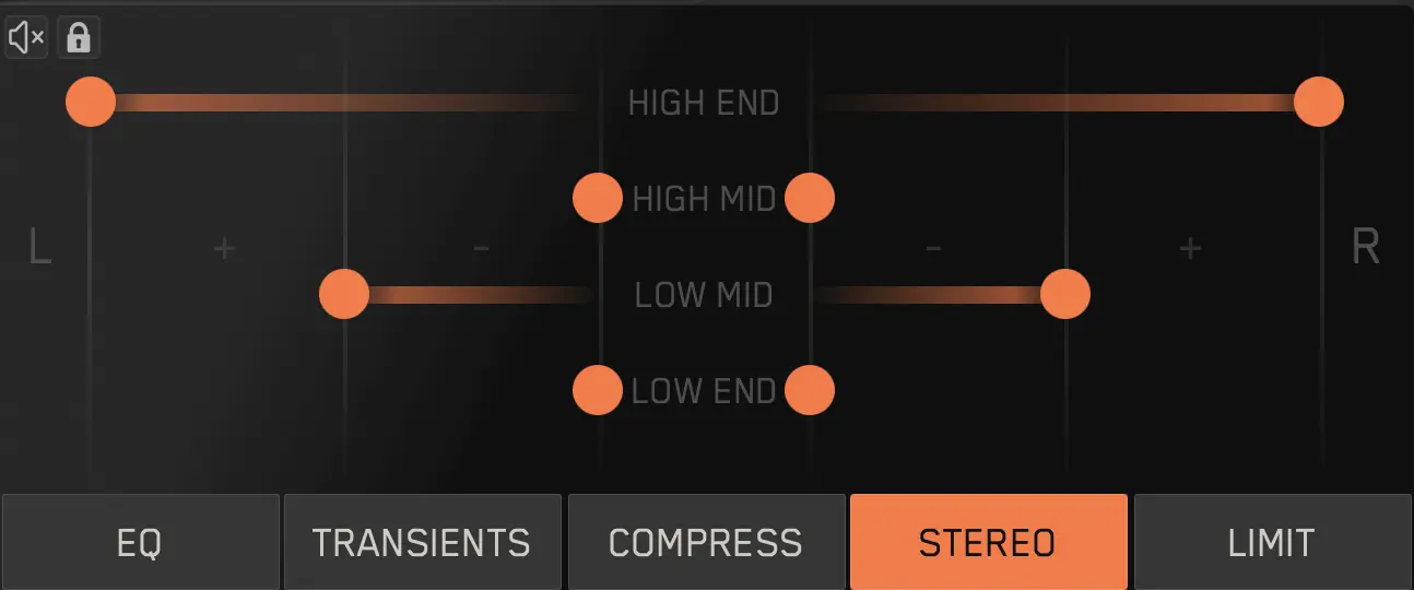 Faster Master – Is AI Mastering Finally Worth Your Time? 2 Faster Master Interface - Stereo panning