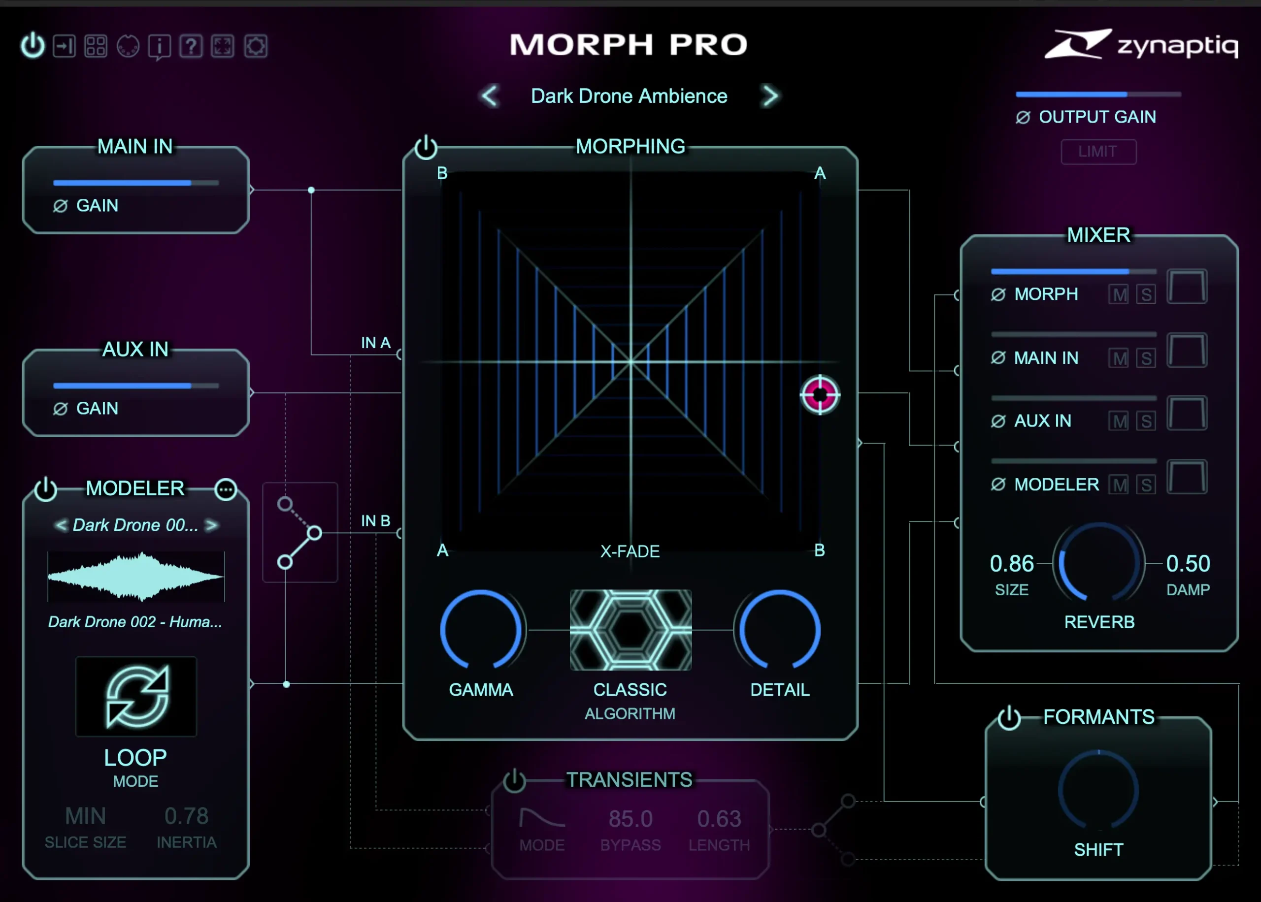 Zynaptiq Morph 3 Pro Revealed: Your gateway to a Sonic Exploration 1 Zynaptig Morph Pro Interface