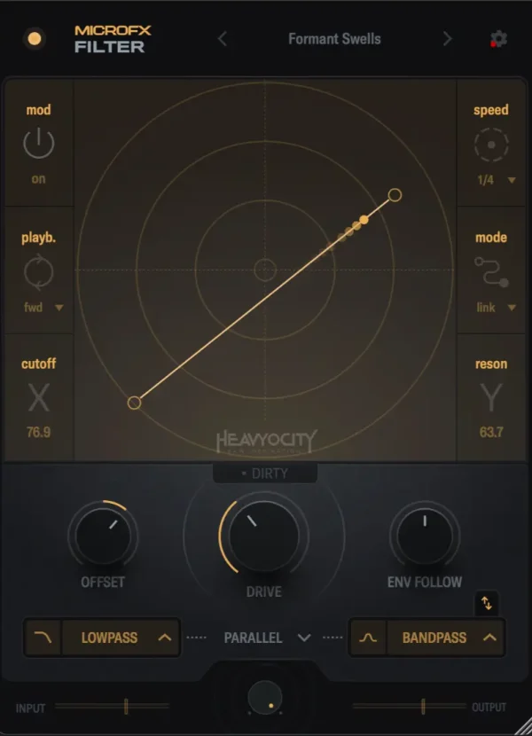 Heavyocity MicroFX Collection: A Quick Overview 3 Heavyocity MicroFX Filter Interface