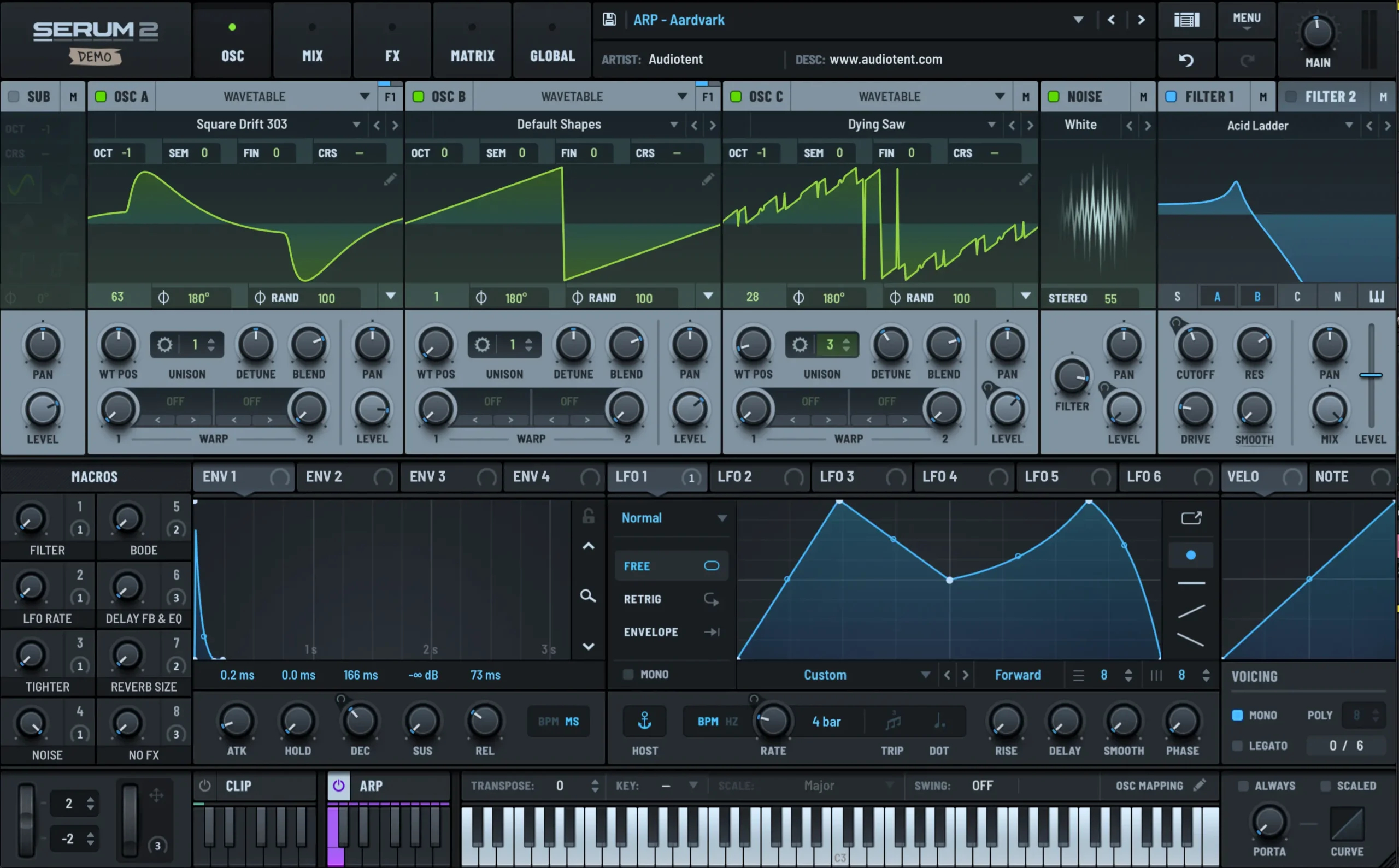 Xfer Serum 2 interface