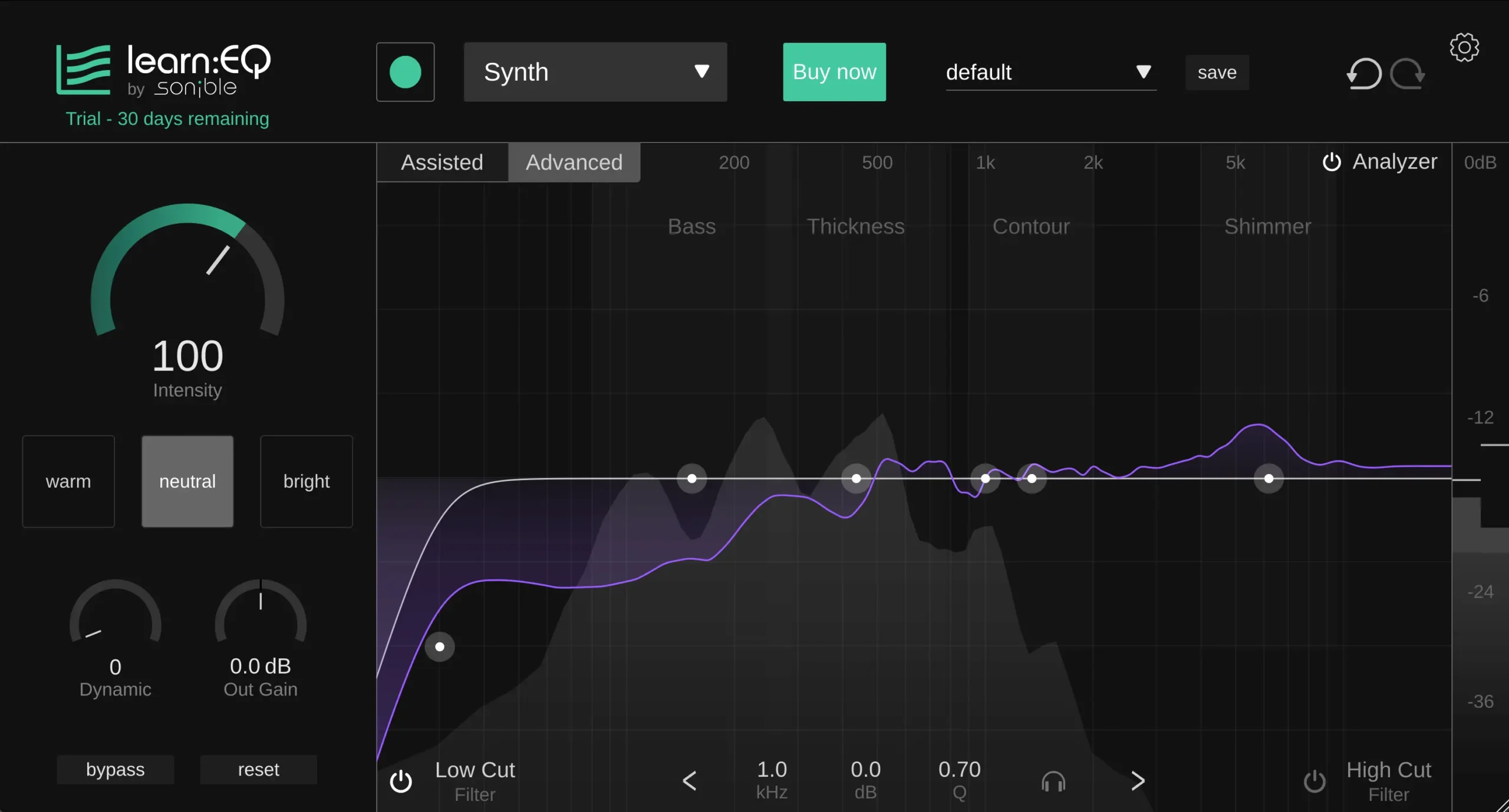 Sonible learn:bundle – Smart plug-ins that teach while they tweak 1 Sonible learn EQ Interface