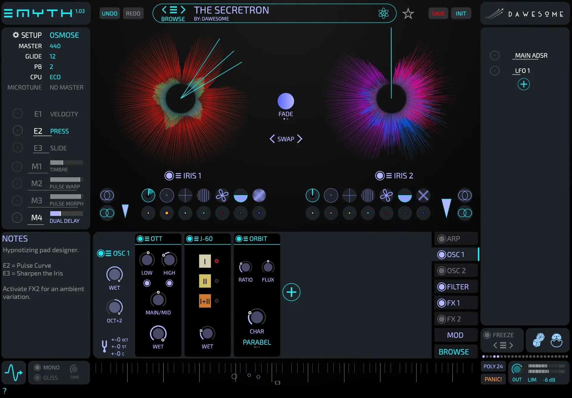 MYTH VSTi Interface 2