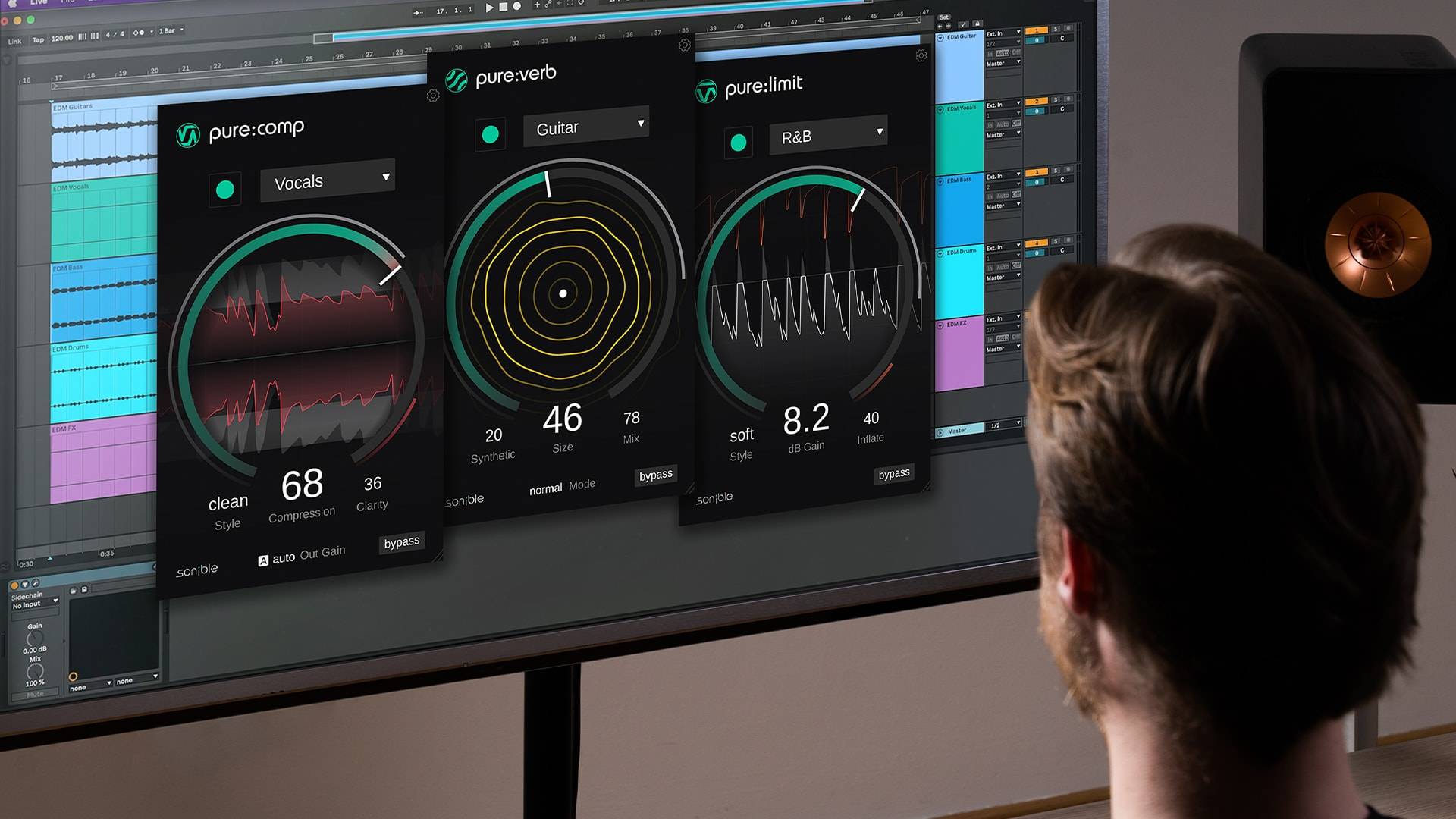 Sonible Pure Bundle on monitor closer